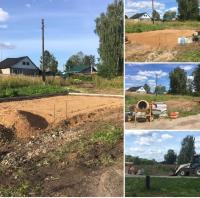 В Широковском сельском поселении на территории ТОС "Земляничный" готовят основание для установки тренажерного комплекса