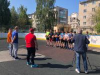 ХК «Русич»  принимает пас. Фурмановские хоккеисты осваивают новый вид спорта. 