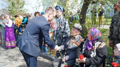 7 мая в селе Хромцово состоялась торжественная церемония открытия орудия установленного на Монументе славы.